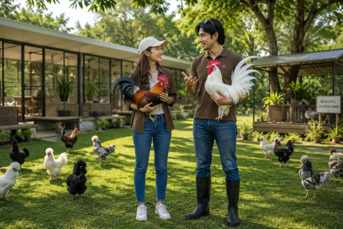 โปรโมทฟาร์มไก่สวยงาม รีวิวฟาร์มขายไก่สวยงาม และสายพันธุ์ไก่สวยงาม ขายไก่.com