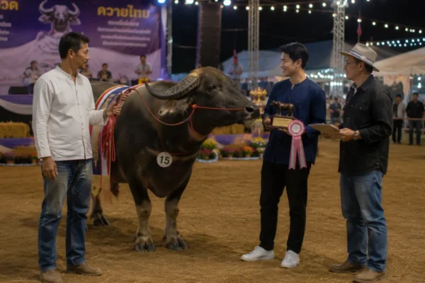 โปรโมทสนามประกวดและรางวัล รีวิวควายงามจากฟาร์มควายโดยเกษตรกรนักรีวิว ขายควาย.com โปรโมทฟาร์มขายควาย