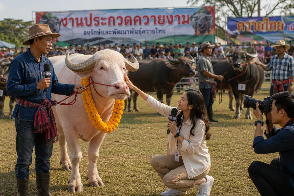 โปรโมทควายแปลกควายเด่นและเรื่องมงคล รีวิวจากฟาร์มควายและเกษตรกรนักรีวิว ขายควาย.com โปรโมทฟาร์มขายควาย