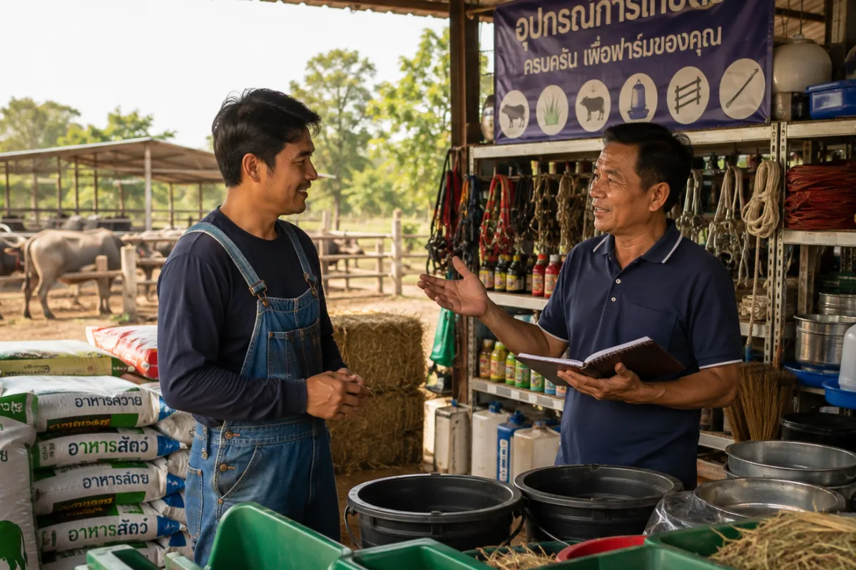 รวมร้านขายสินค้าอุปกรณ์เลี้ยงควาย และอุปกรณ์การเกษตร ขายควาย.com